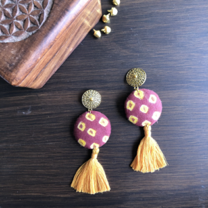 Handmade Bandhani Earrings