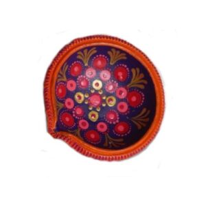 Handmade Mandala Diyas – Large