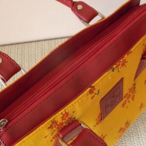 Sunshine Beauty – Fabric & Vegan Leather Handbag