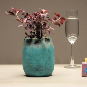 Sterling Hand-painted Clay Planter