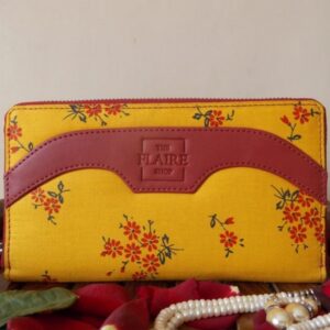 Sunshine Beauty – Fabric and Vegan Leather Wallet
